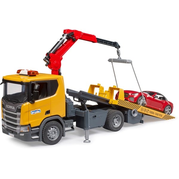 Bruder 03553 - Scania Super 560R Berge- Und Abschlepp-LKW Mit Light & Sound Modul - 1:16 Fahrzeuge, Abschleppwagen, Abschlepper, Pannenhilfe, Transporter