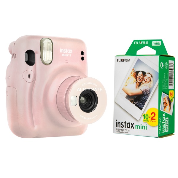 Fujifilm instax Mini 11 Bundle, Sofortbildkamera pink, inklusive instax  mini Film 1x 10er