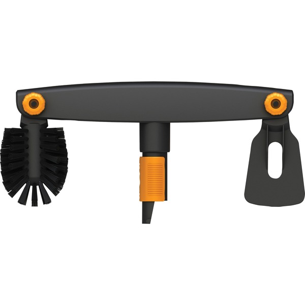 Fiskars QuikFit Dachrinnenreiniger, Besen schwarz/orange