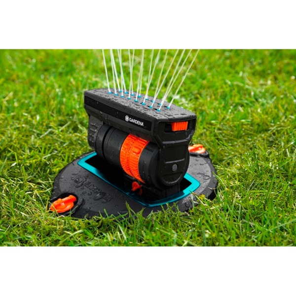 GARDENA Sprinklersystem VersenkViereckregner OS 140 schwarz/orange