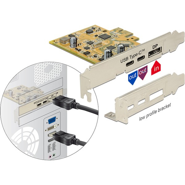 DeLOCK PCIe USB 3.1 Gen2 Type-C Karte, USB-Controller
