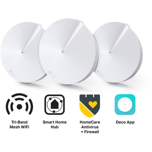 TP-Link Deco M9 Plus 3er Pack, Mesh Router weiß