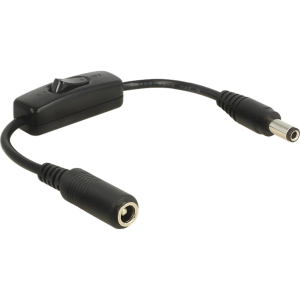DC Kabel mit Inline Schalter 5,5 x 2,1mm Stecker und Hohlbuchse