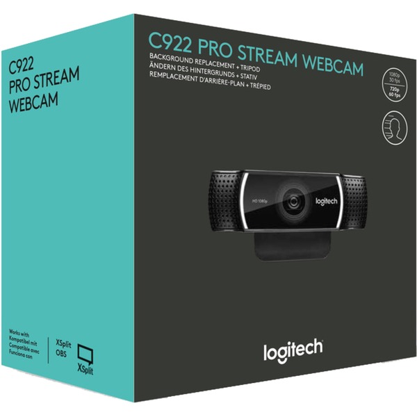 Logitech C922 Pro Stream Webcam schwarz