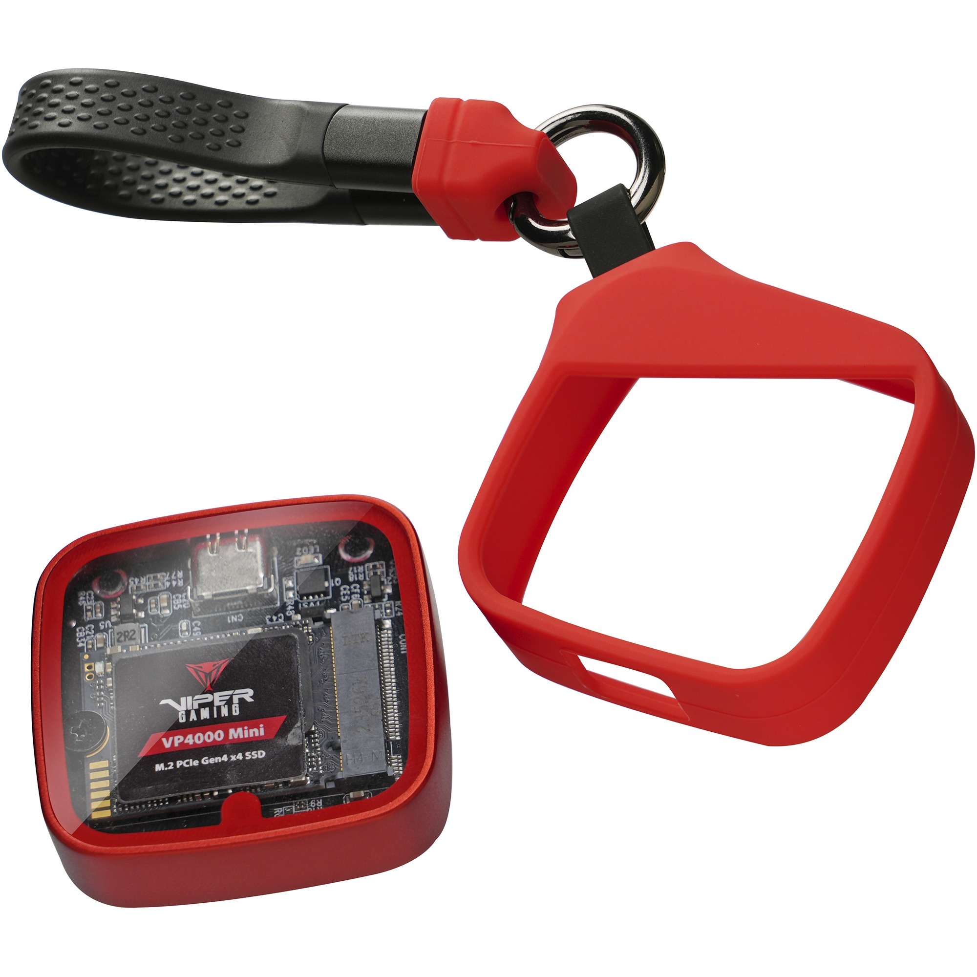 Patriot EV330 PCIe M.2 2230, Laufwerksgehäuse schwarz/rot, USB 3.2 Gen2