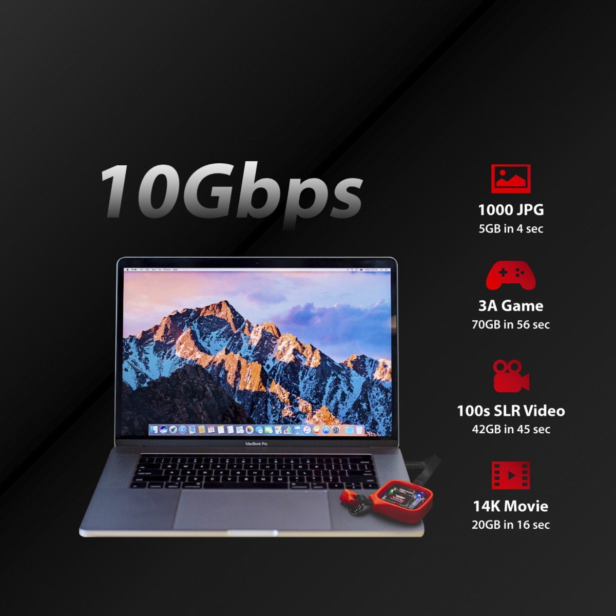 Patriot EV330 PCIe M.2 2230, Laufwerksgehäuse schwarz/rot, USB 3.2 Gen2