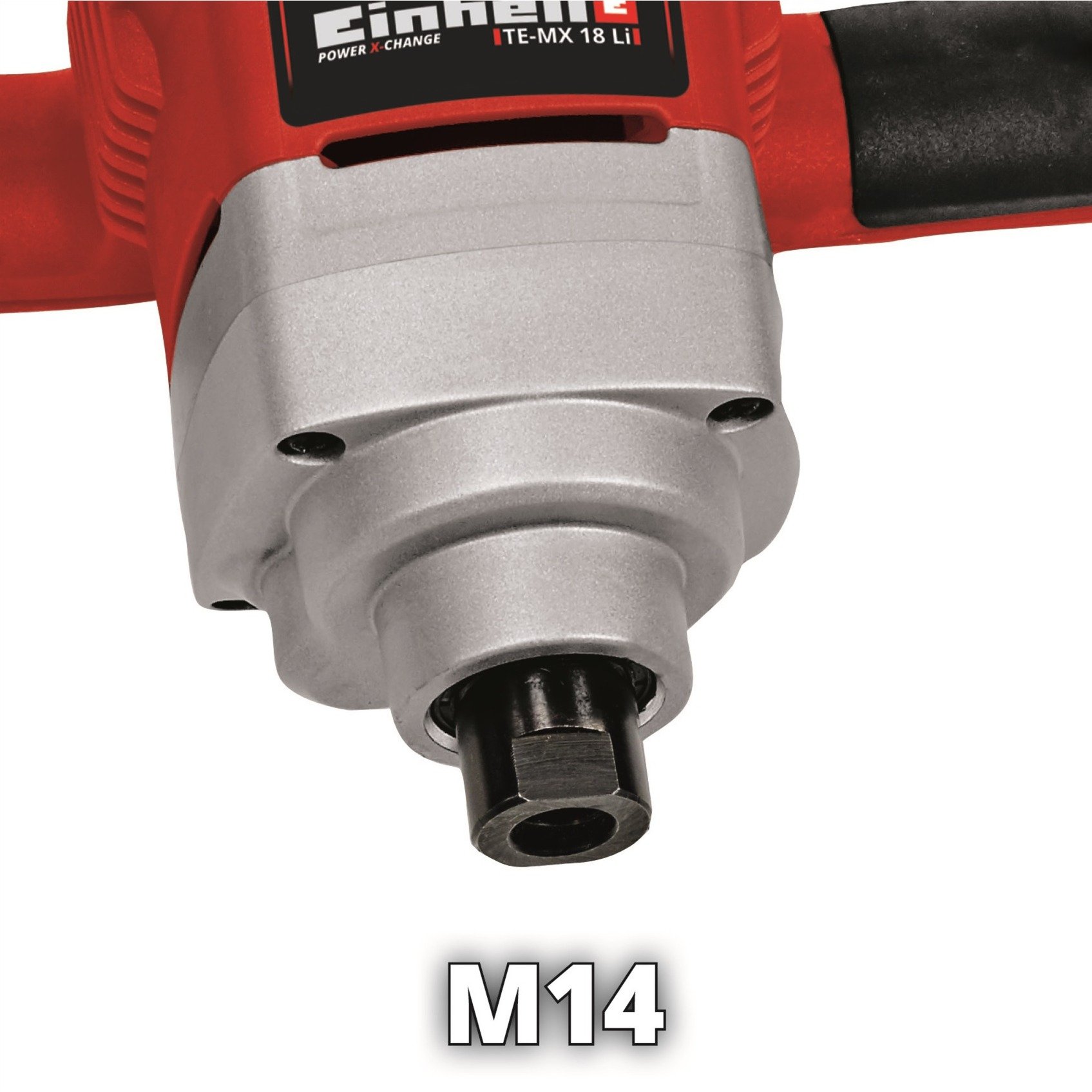 EINHELL Akku-Farb-/Mörtelrührer TE-MX 18 Li - Solo, 18Volt, Rührwerk rot/schwarz, ohne Akku und Ladegerät