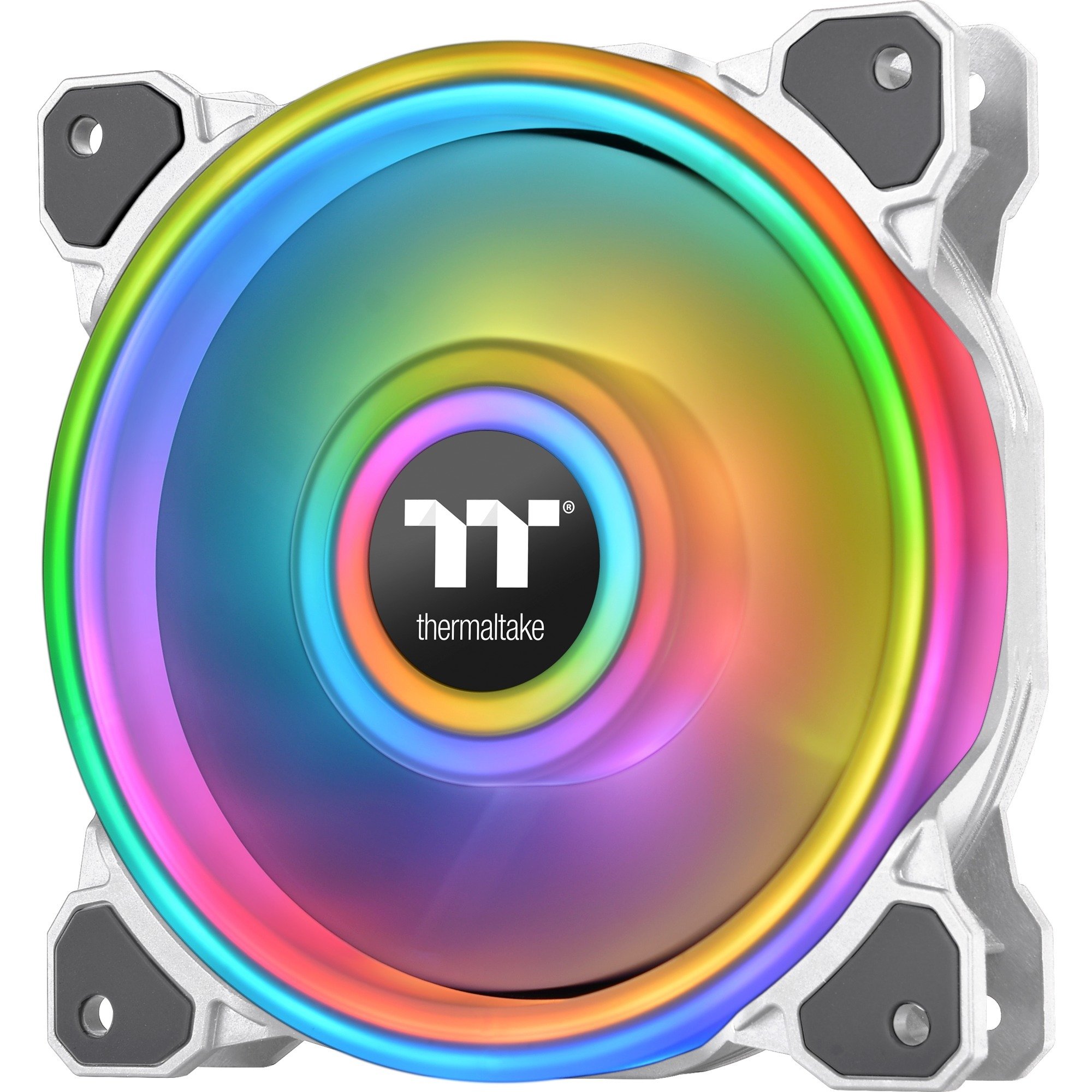 Thermaltake Riing Quad 12 RGB Radiator Fan TT Premium Edition Single Fan Pack - White, Gehäuselüfter weiß, Single Pack, ohne Controller, 120 mm