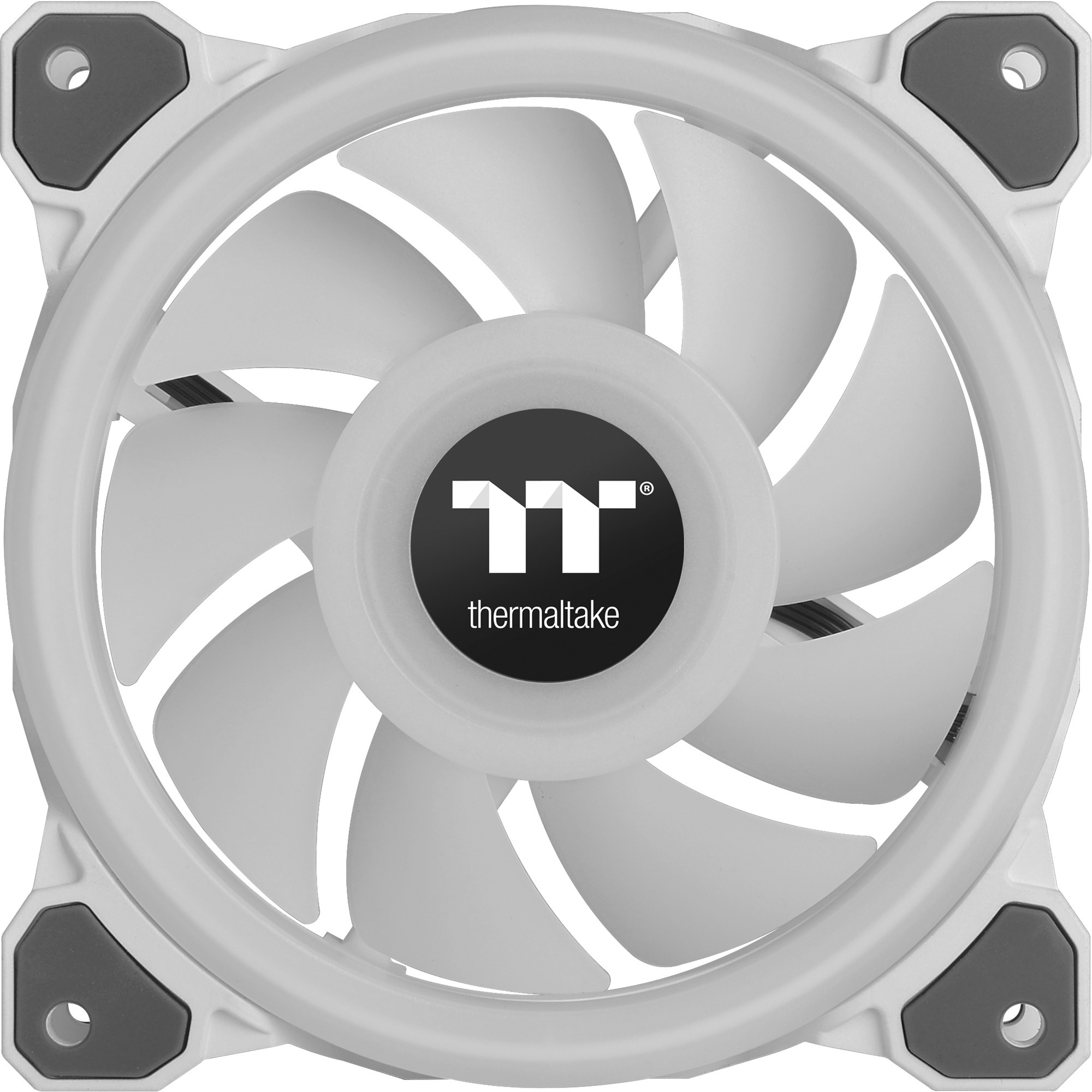 Thermaltake Riing Quad 12 RGB Radiator Fan TT Premium Edition Single Fan Pack - White, Gehäuselüfter weiß, Single Pack, ohne Controller, 120 mm