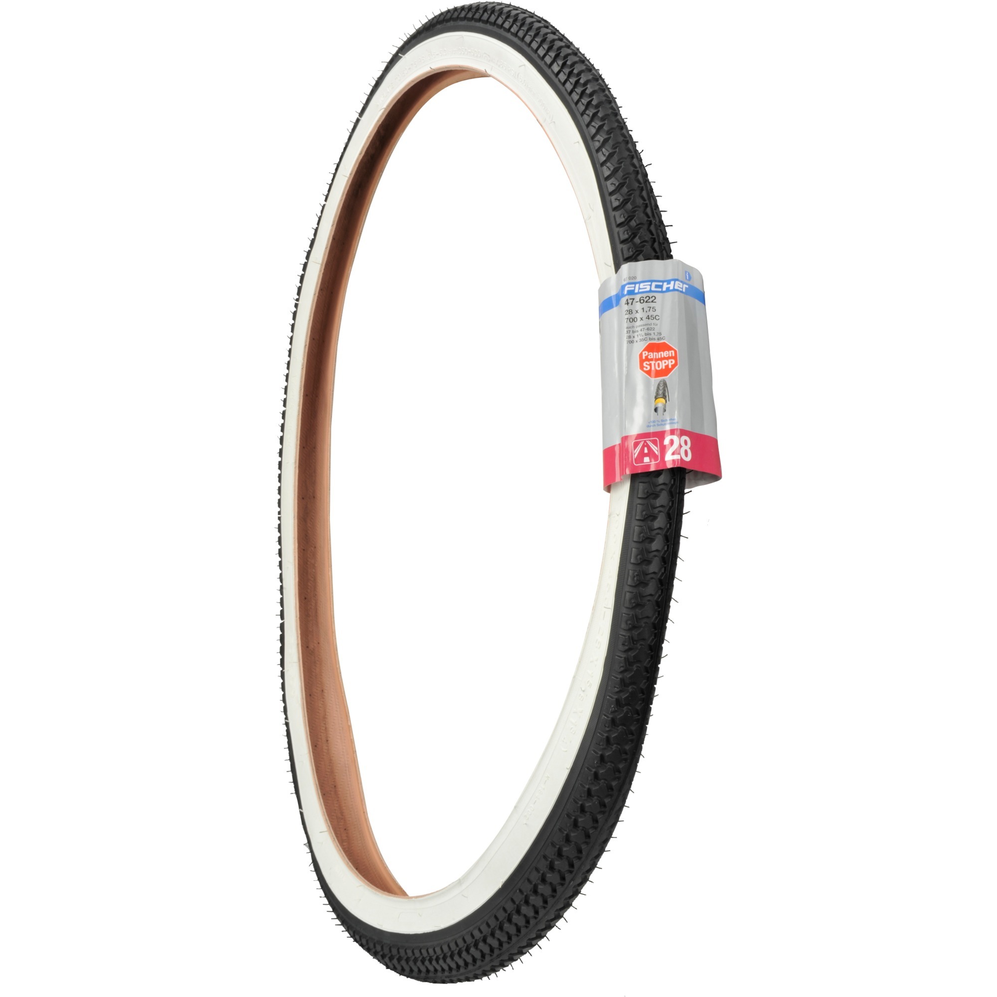 FISCHER Fahrrad Reifen 28 47 622 Straße schwarz FISCHER Fahrrad Reifen 28 47 622 Straße schwarz