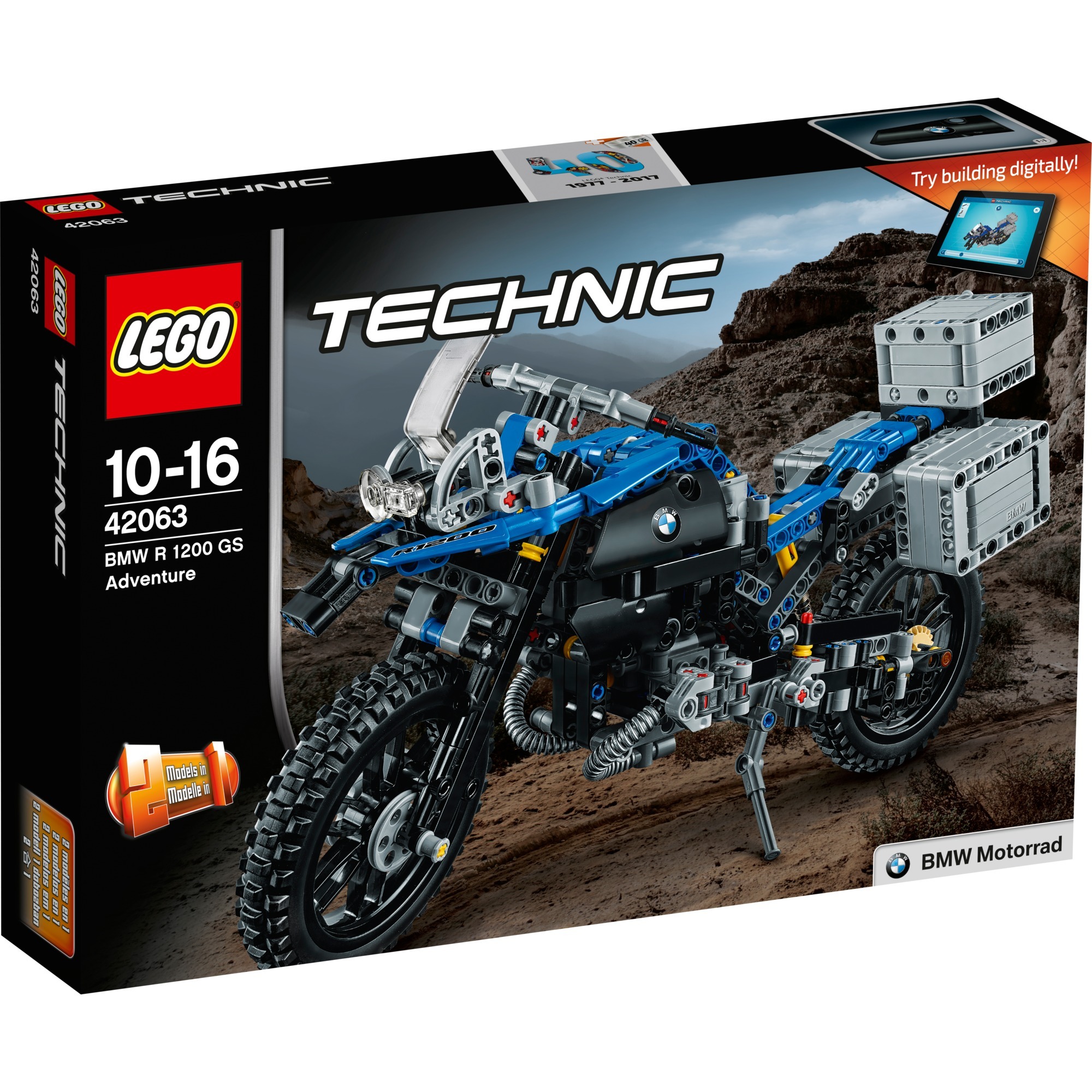 lego 42063 technic bmw r 1200 gs adventure konstruktionsspielzeug techninc