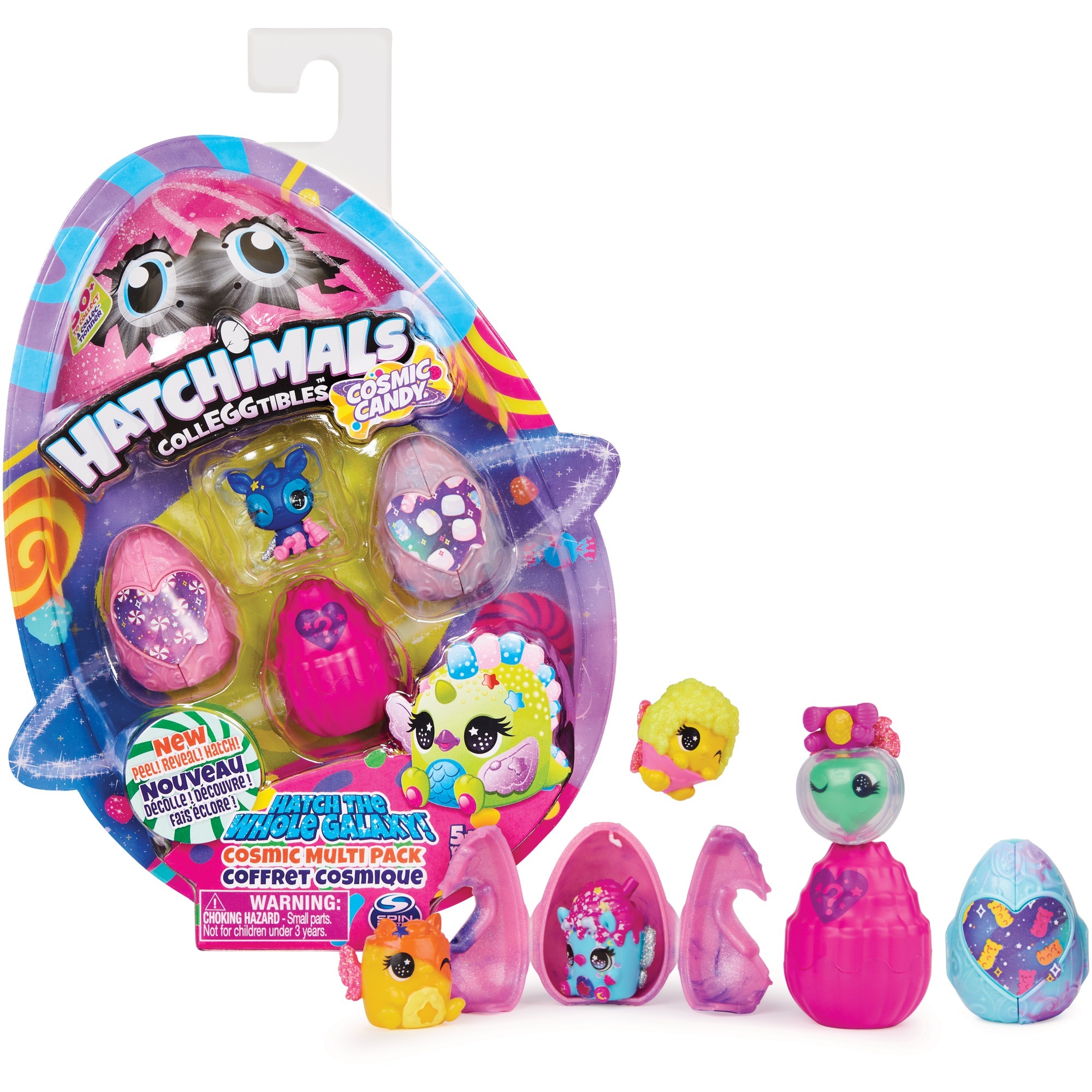 Hatchimals CollEGGtibles - Cosmic Candy Multipack mit 4 Hatchimals, Spielfigur