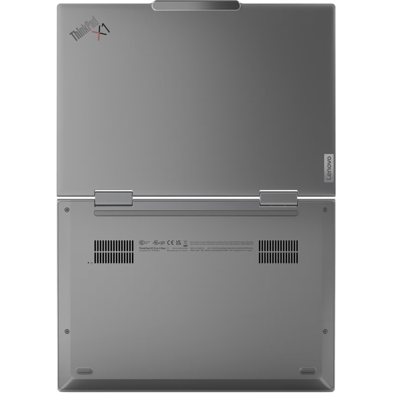 Lenovo ThinkPad X1 2-in-1 G10 Aura Edition (21NU001UGE), Notebook grau, Intel® Core™ Ultra 7 258V, Intel® Arc™ Graphics 140V, 32 GB LPDDR5X, 1 TB (1 TB SSD), Windows 11 Pro