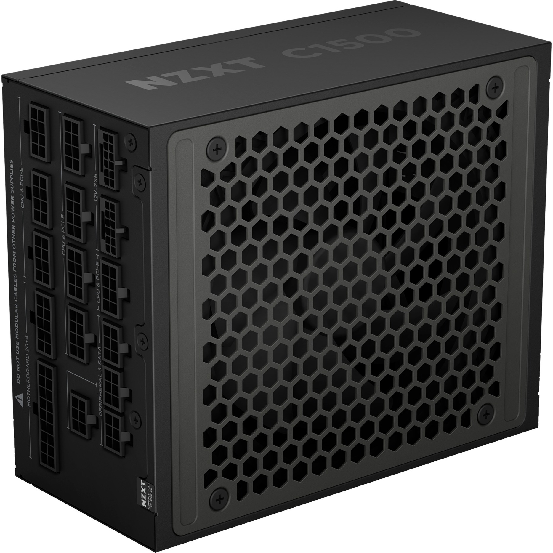NZXT C1500 Platinum, PC-Netzteil schwarz, 1x 16-Pin Grafikkarten Stecker, 6x PCIe, Kabel-Management, 1500 Watt