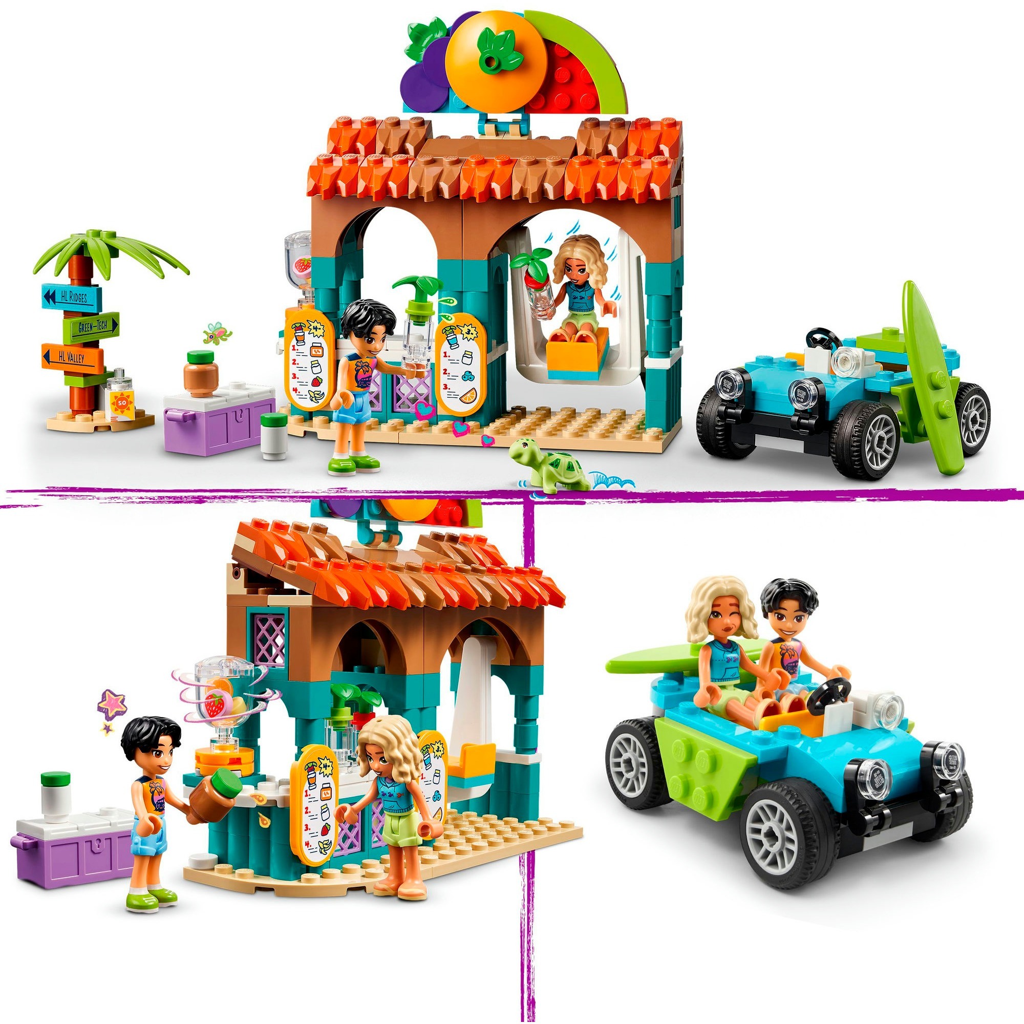 LEGO 42625 Friends Smoothie-Stand am Strand, Konstruktionsspielzeug