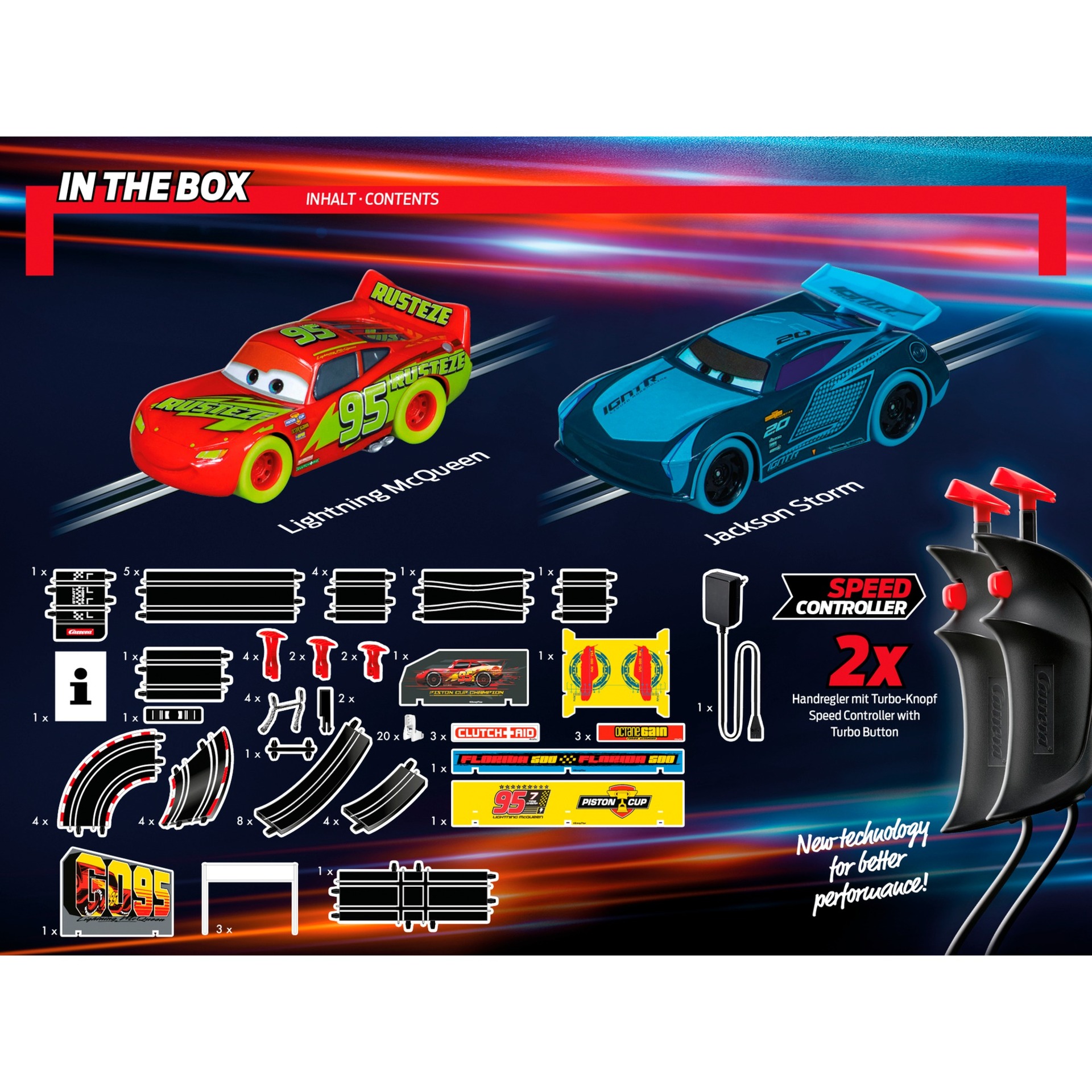 Carrera GO!!! Disney·Pixar Cars - Glow Racers, Rennbahn