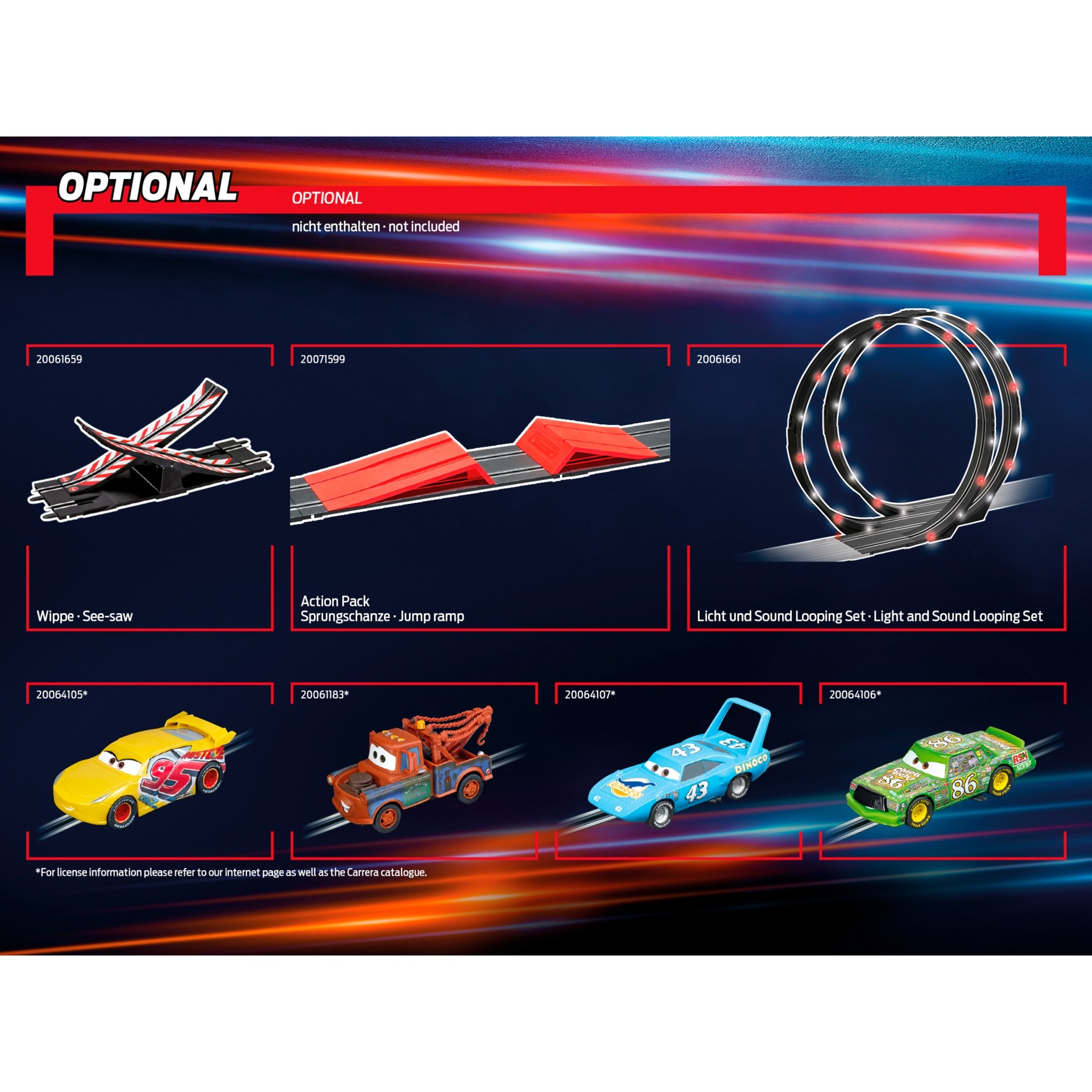 Carrera GO!!! Disney·Pixar Cars - Glow Racers, Rennbahn