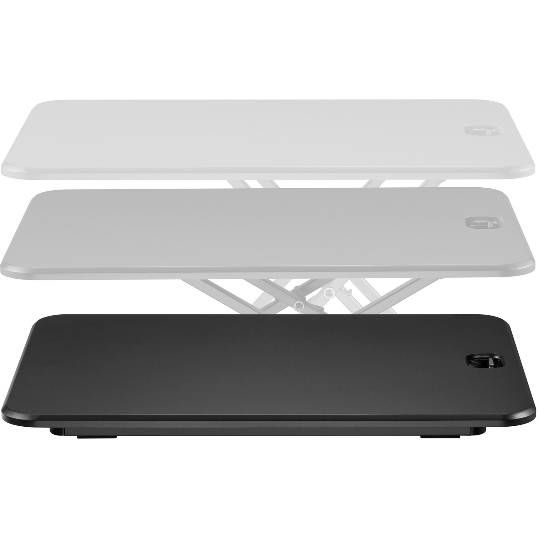 Digitus Ergonomischer Steh/Sitz Schreibtisch-Aufsatz schwarz