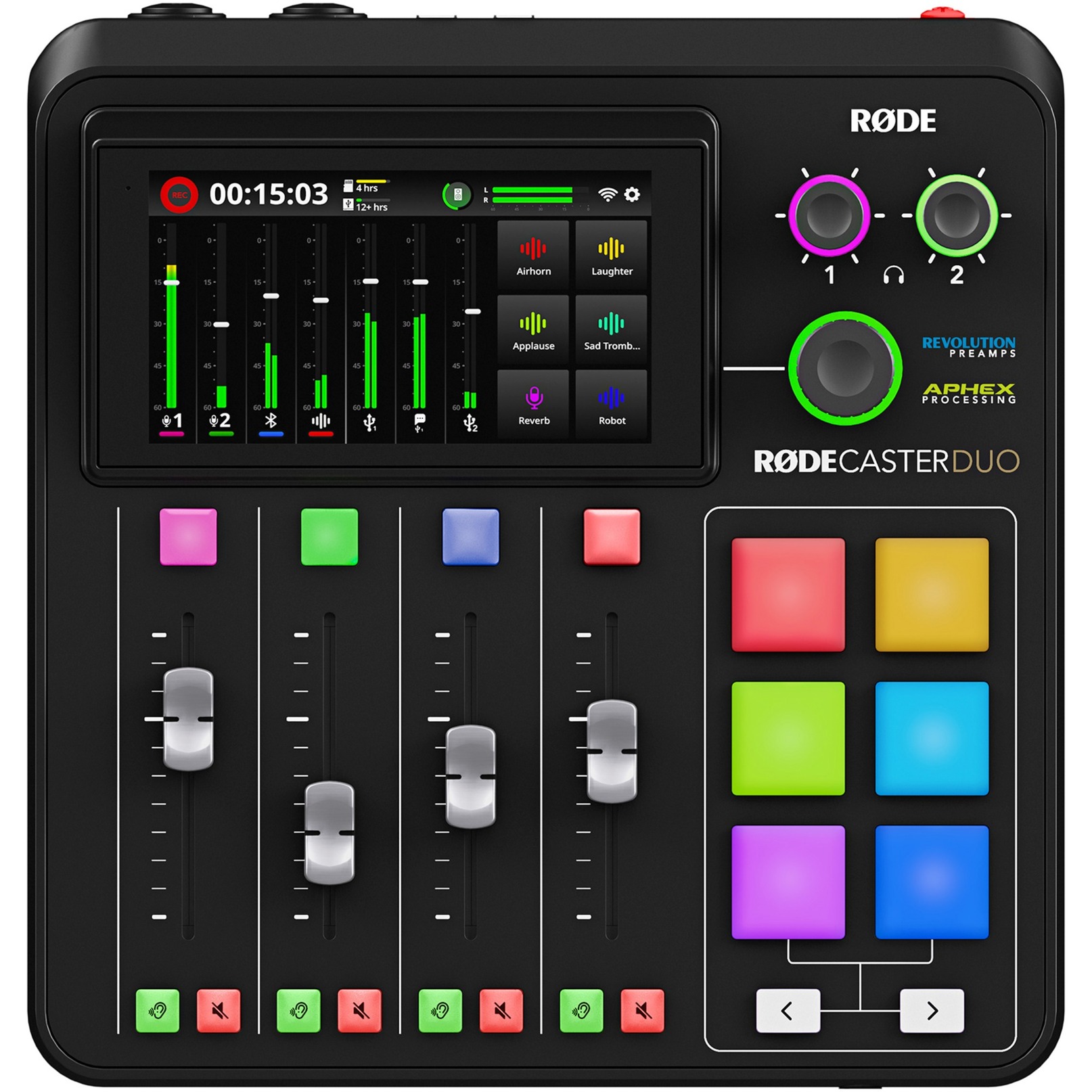 Rode Microphones RØDECaster Duo, Mischpult schwarz, WLAN, Bluetooth, USB-C