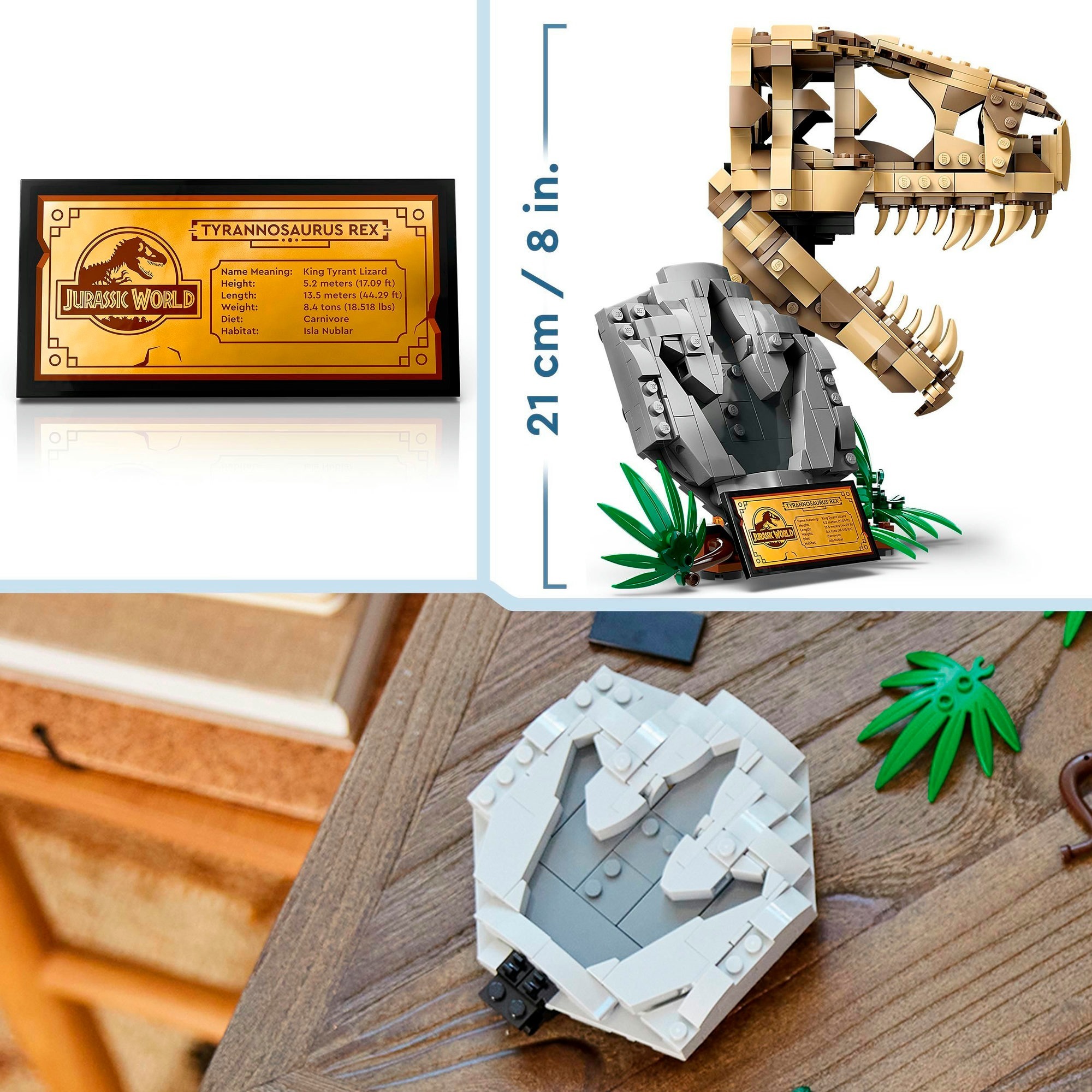 Nanoblock Dinosaurier Tyrannosaurus – 170 Teile, Mikro-Bausteine Ab 12 Jahren