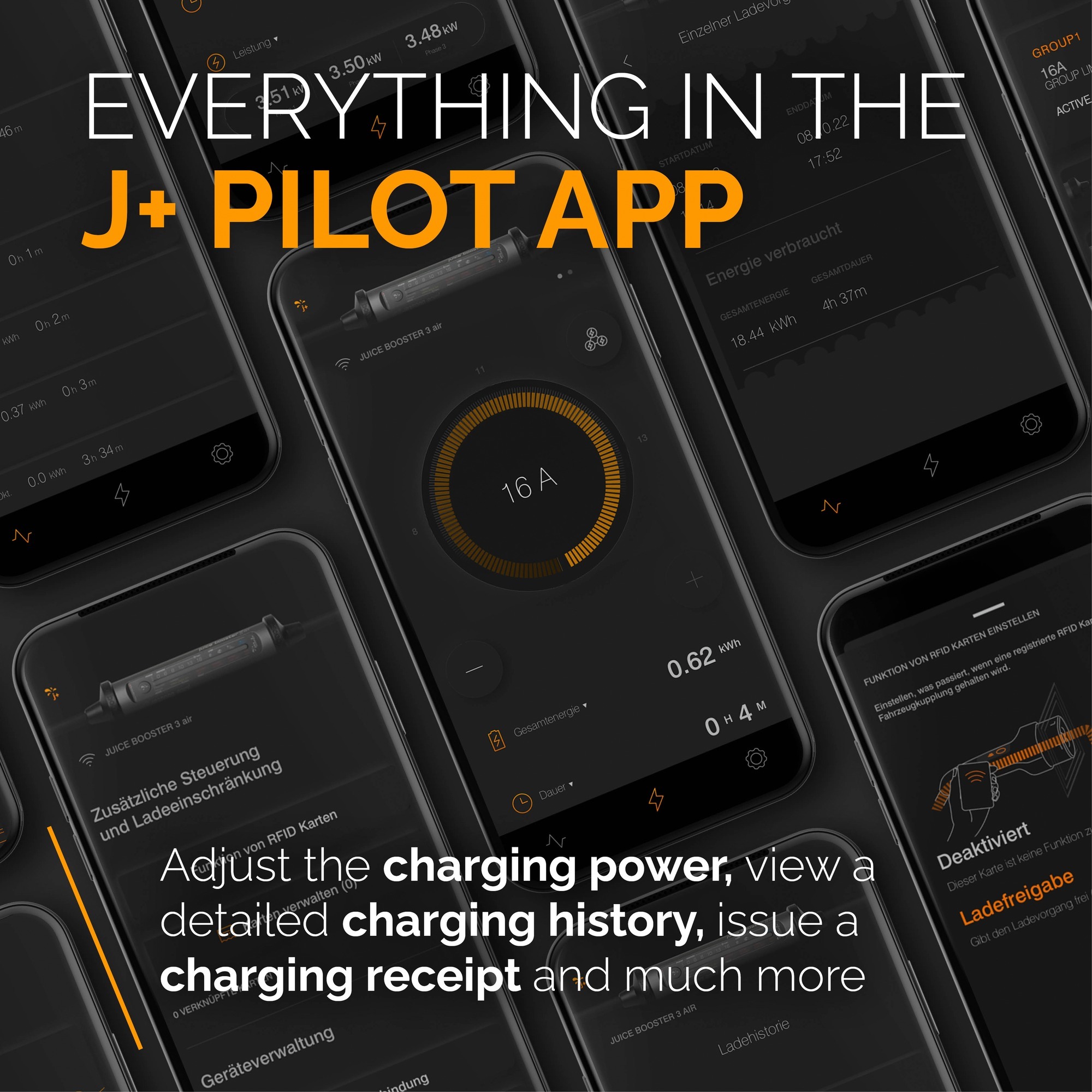 Juice Technology JUICE BOOSTER 3 air Country EU Traveller Set, Wallbox anthrazit/schwarz, 1,4 - 11 kW, 3,1 Meter Kabel