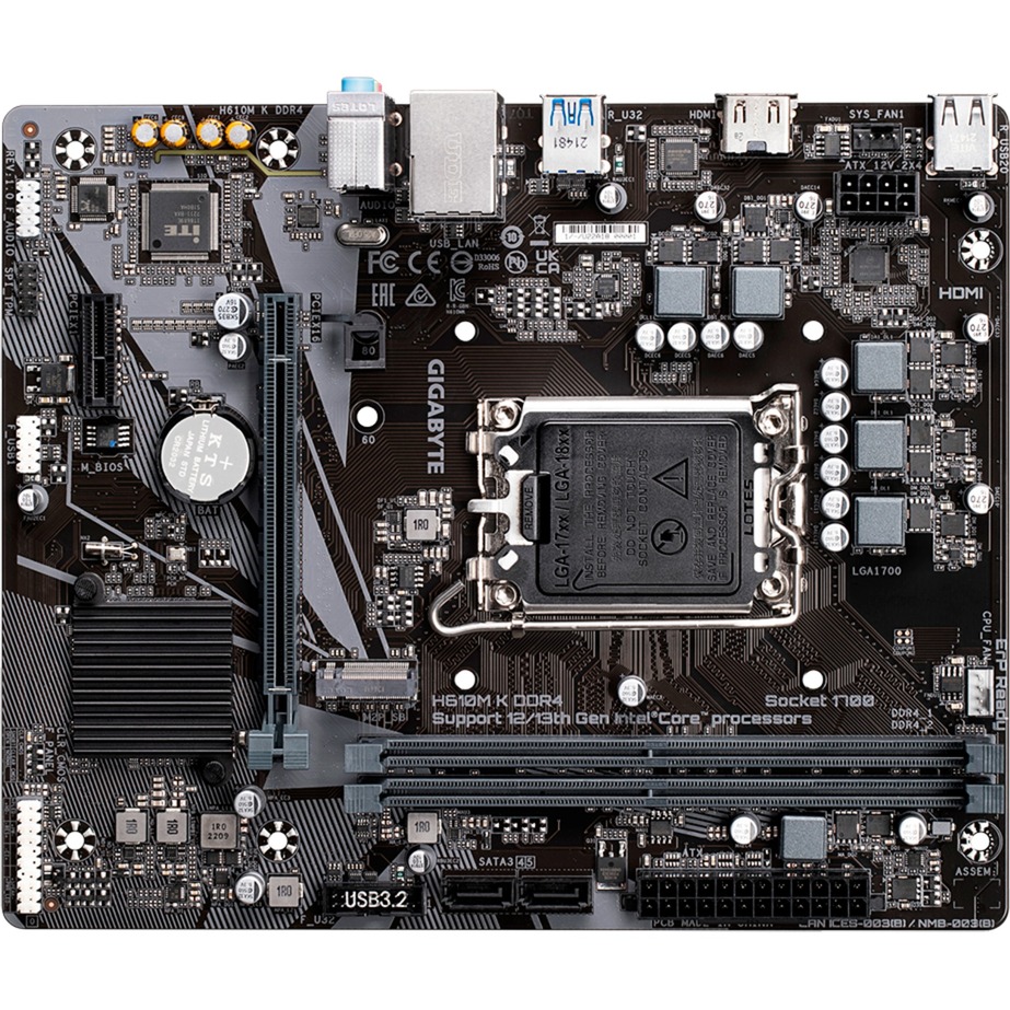 GIGABYTE H610M K DDR4, Mainboard