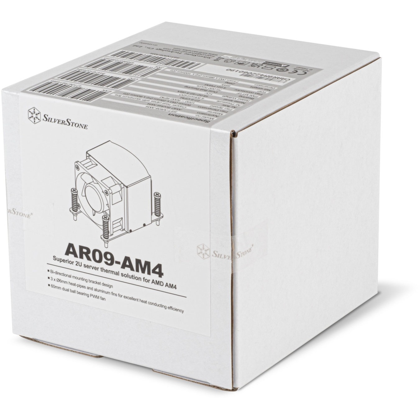 SilverStone AR09-AM4, CPU-Kühler 60 mm