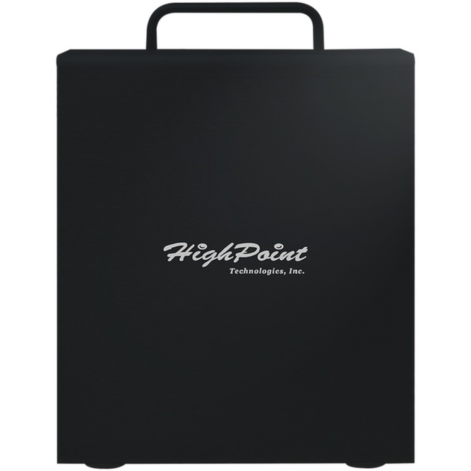 HighPoint RocketStor 6438S External SAS/SATA JBOD Tower, Laufwerksgehäuse schwarz,  8-Bay