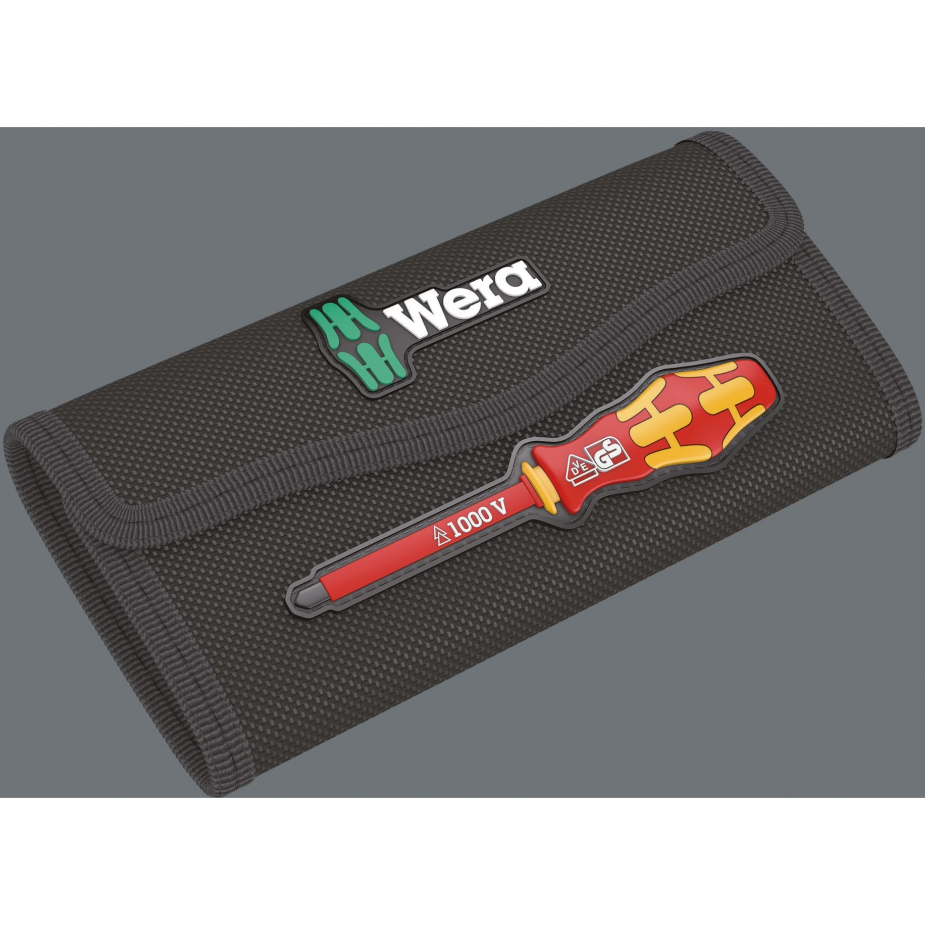 Wera Kraftform Kompakt VDE 16 Torque extra slim 1 Tool Finder, 16-teilig, Schraubendreher rot/gelb, inkl. Steckgriff, Drehmoment-Steckgriff, VDE-Wechselklingen