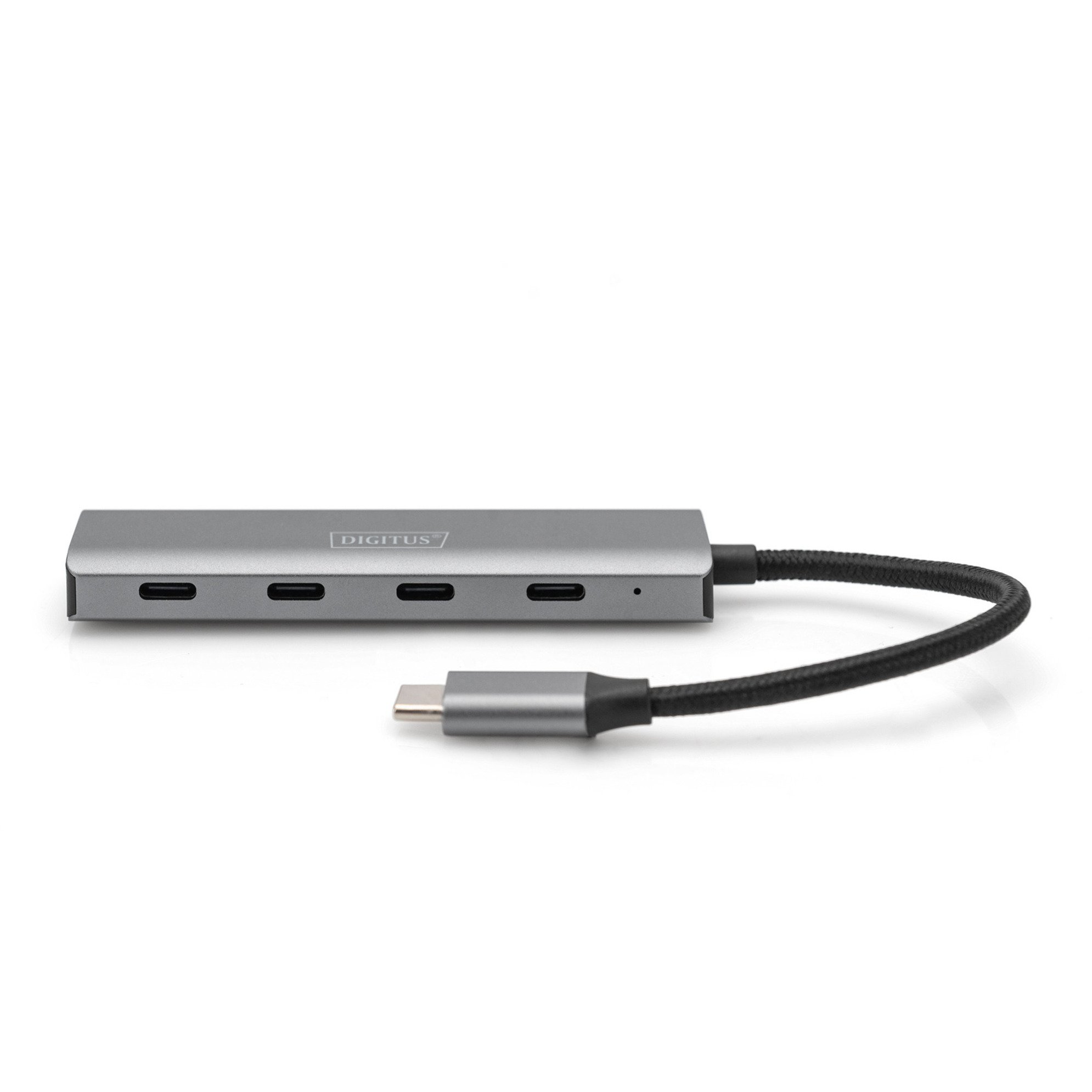 Digitus USB-C 4-Port, USB-Hub silber