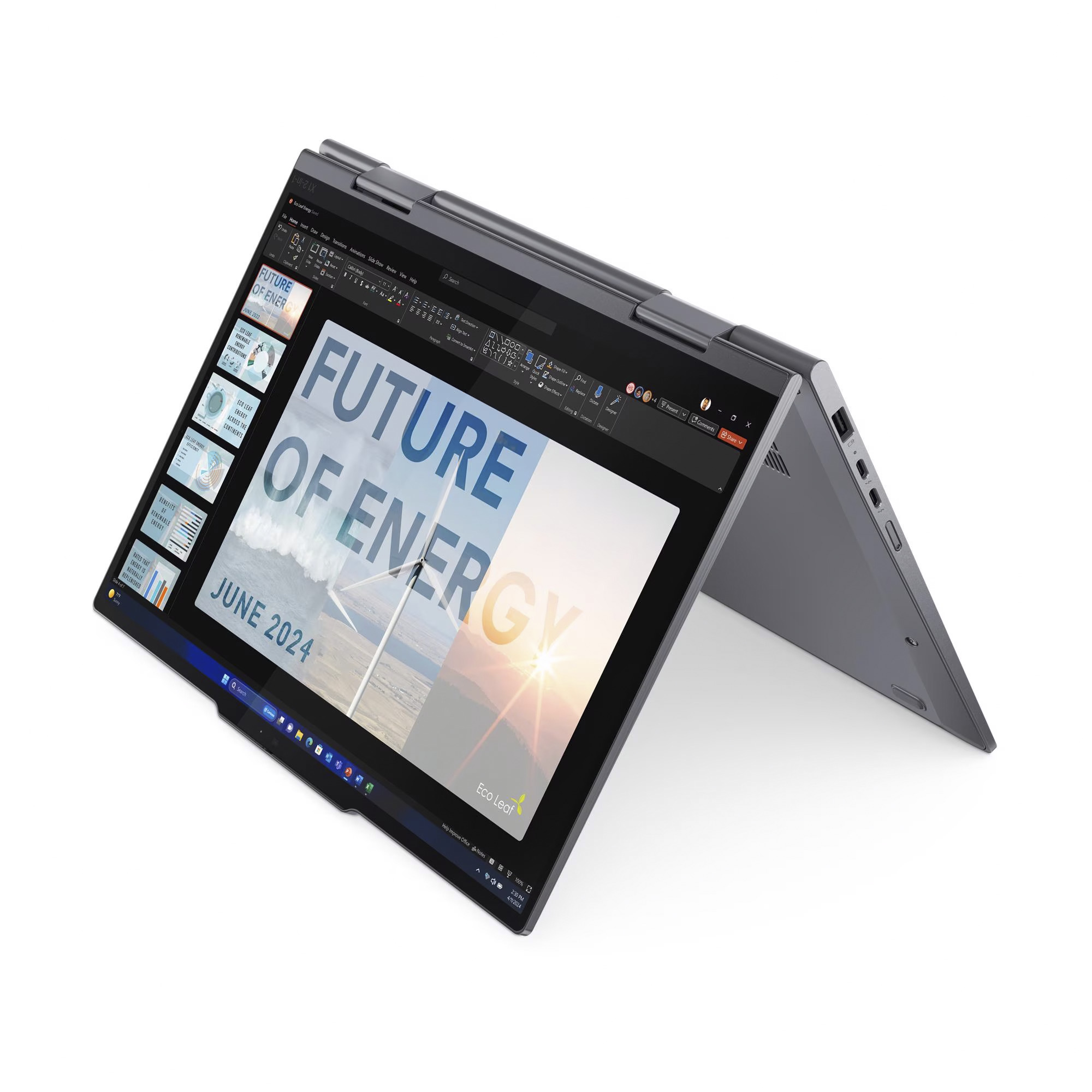 Lenovo ThinkPad X1 2-in-1 G9 (21KE0068GE), Notebook grau, Intel® Core™ Ultra 5 125U, Intel® Graphics, 32 GB LPDDR5X, 1 TB (1 TB SSD), Windows 11 Pro