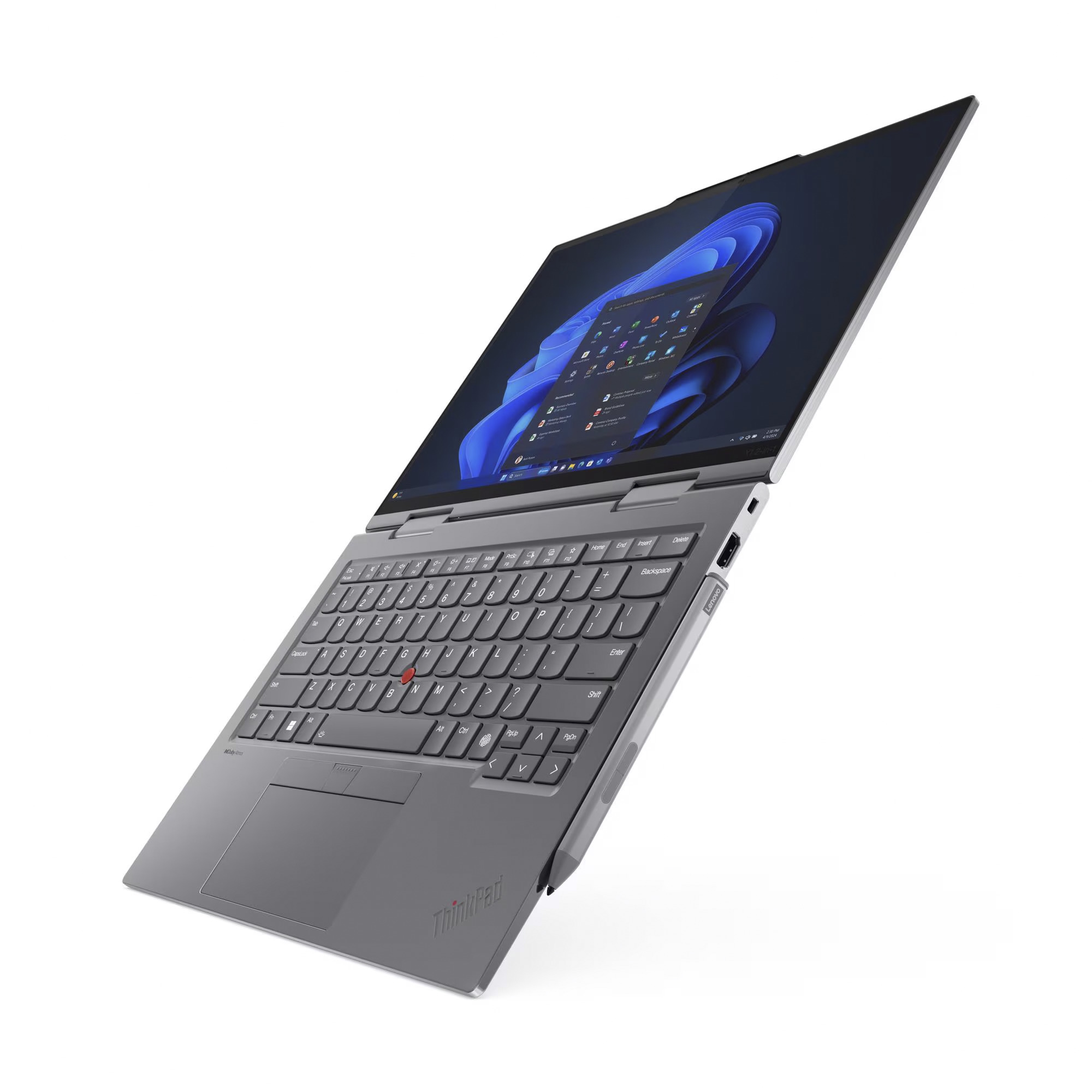 Lenovo ThinkPad X1 2-in-1 G9 (21KE0068GE), Notebook grau, Intel® Core™ Ultra 5 125U, Intel® Graphics, 32 GB LPDDR5X, 1 TB (1 TB SSD), Windows 11 Pro