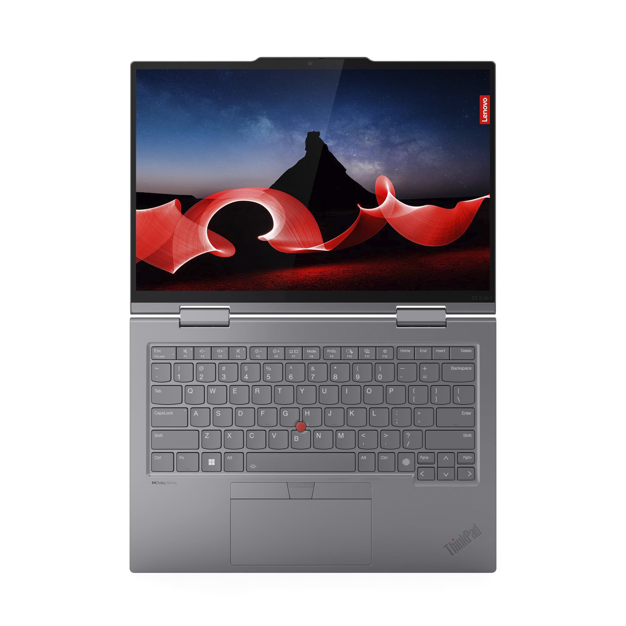 Lenovo ThinkPad X1 2-in-1 G9 (21KE0068GE), Notebook grau, Intel® Core™ Ultra 5 125U, Intel® Graphics, 32 GB LPDDR5X, 1 TB (1 TB SSD), Windows 11 Pro