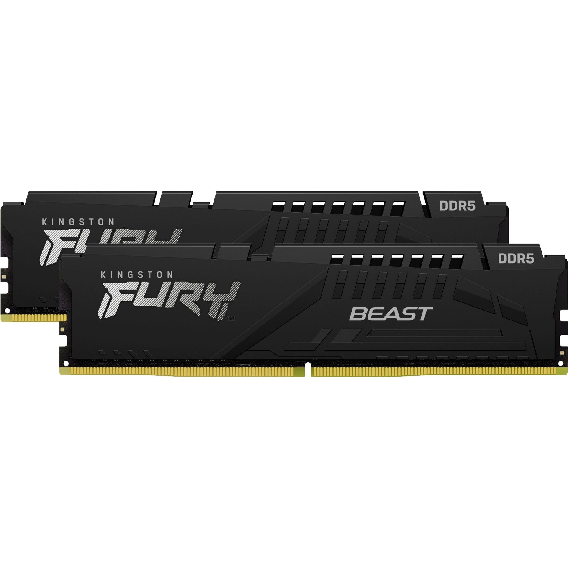 Kingston FURY DIMM 32 GB DDR5-6000 (2x 16 GB) Dual-Kit, Arbeitsspeicher schwarz, KF560C36BBE2K2-32, FURY Beast Black, INTEL XMP, AMD EXPO