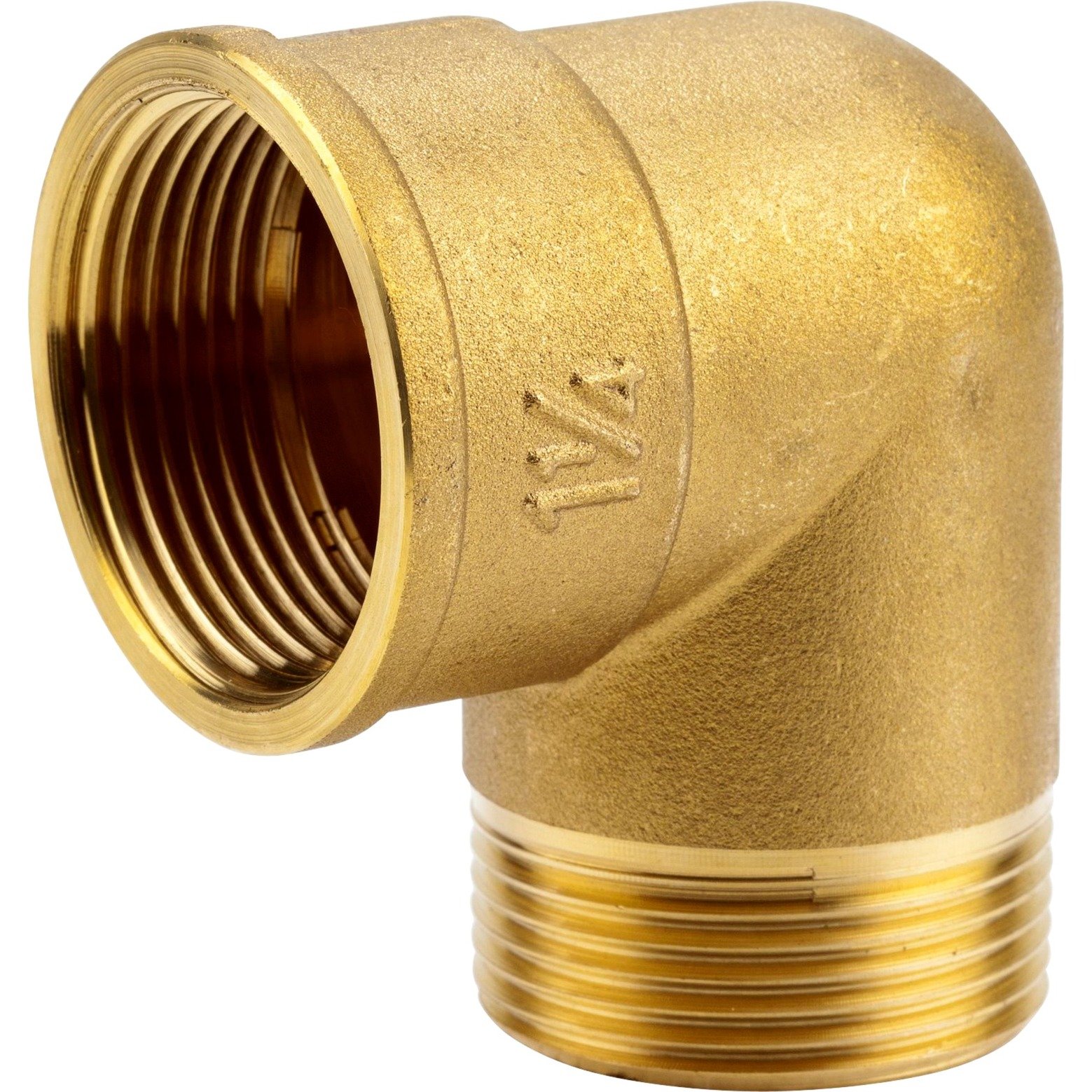 Messing-Winkel IG + AG 42mm (G 1.1/4), Verbindung
