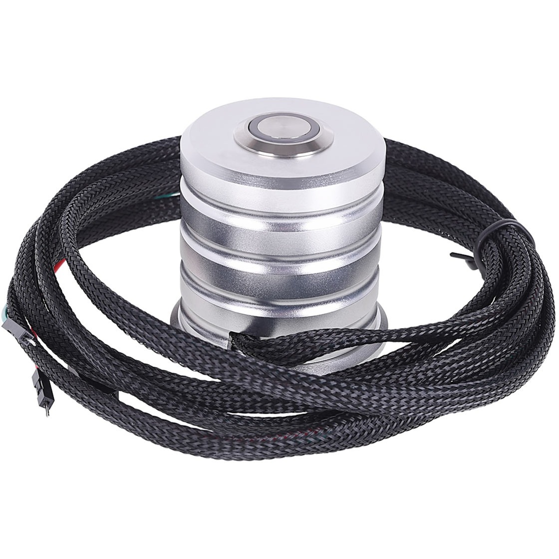 Powerbutton mit Taster 19mm rot beleuchtet, Schalter