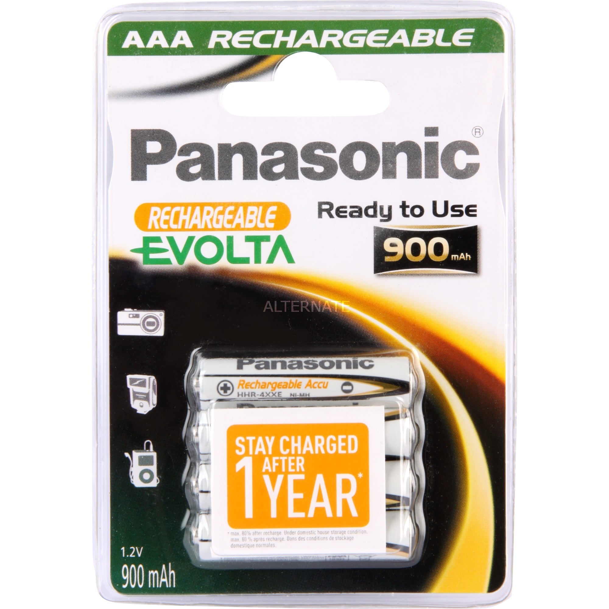 Rechargeable Evolta HHR-4XXE/4BC, Akku