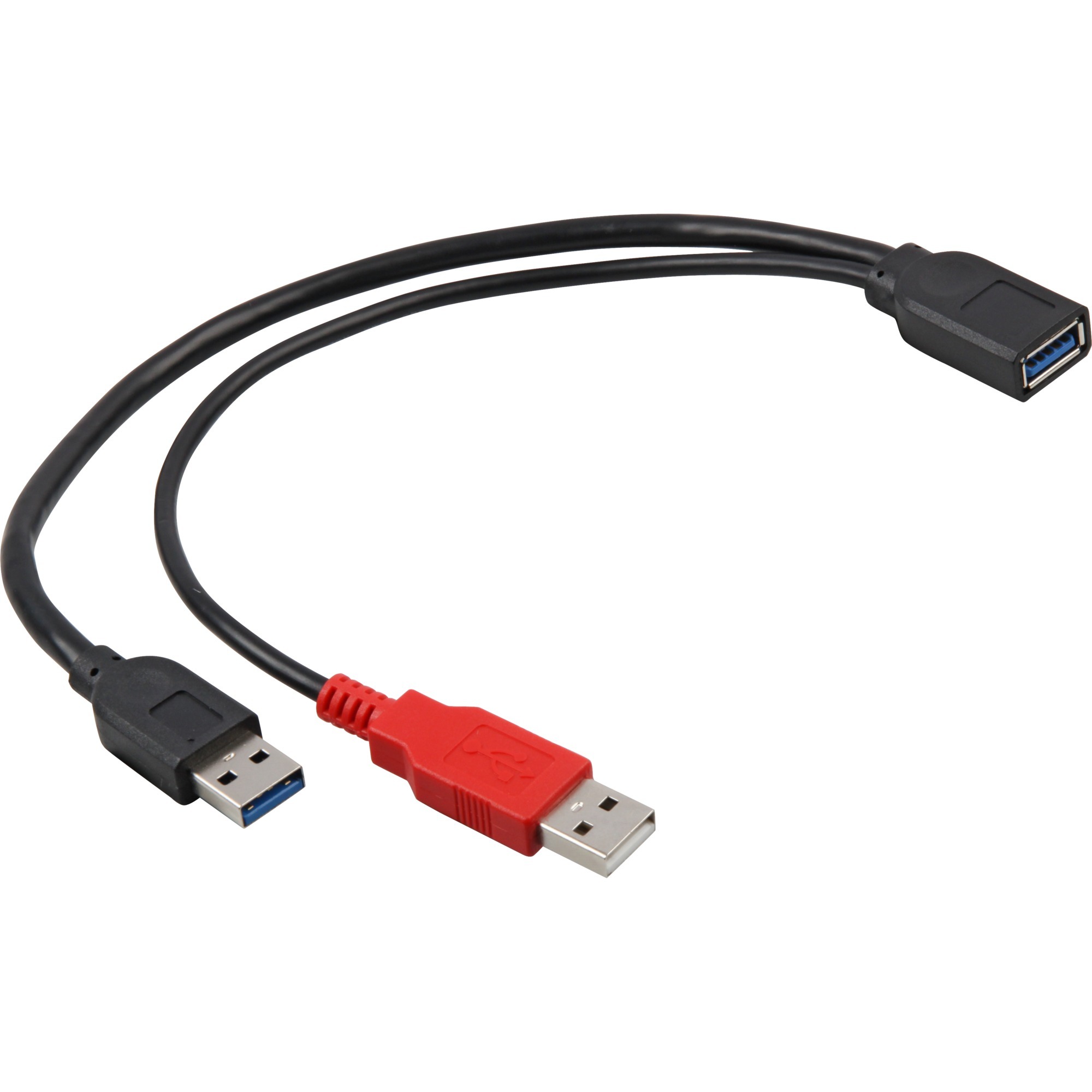 USB 3.0 Y-Kabel 2x Stecker A > Buchse A