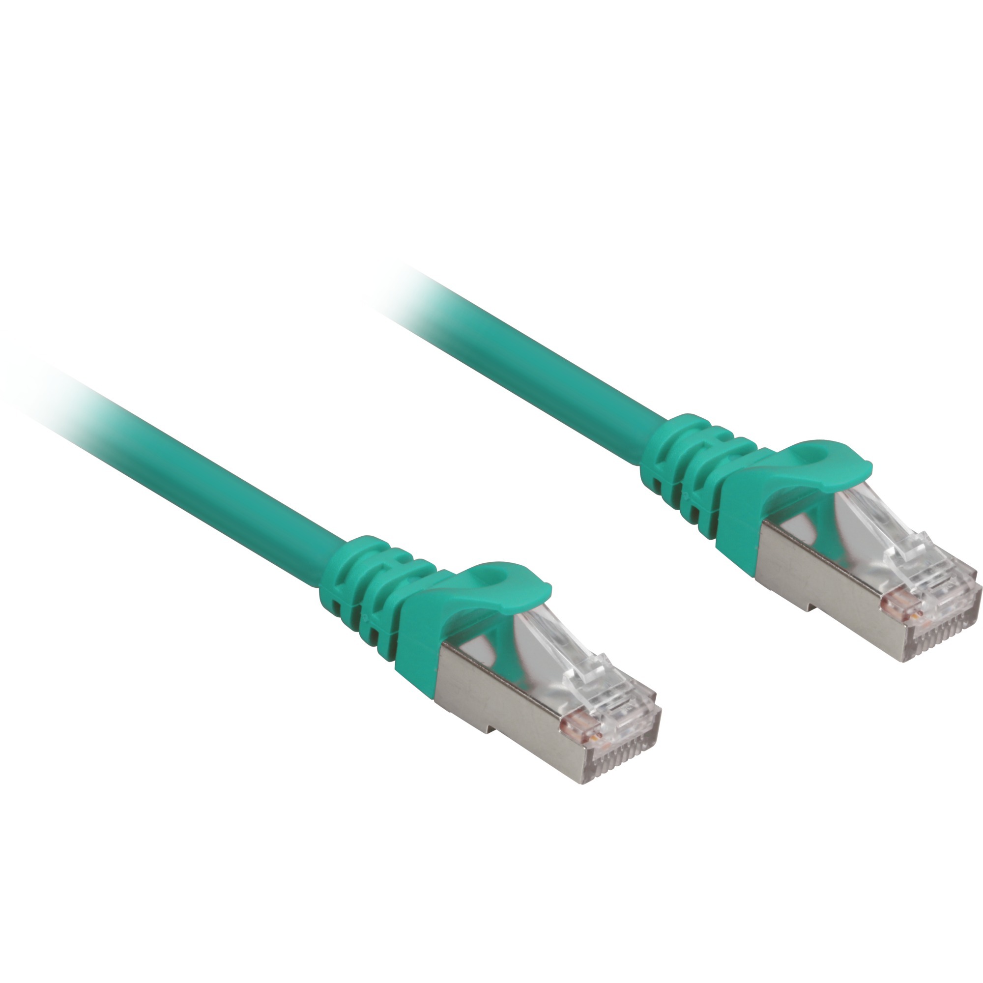 Sharkoon Patchkabel RJ45 Cat.6a SFTP grün, 25 cm, LSOH (Halogenfrei)