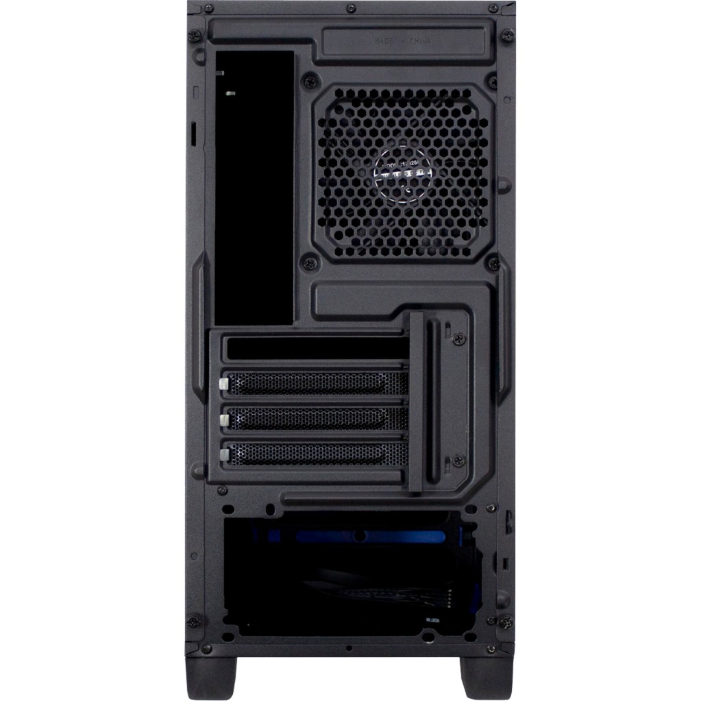Inter-Tech H-606, Tower-Gehäuse schwarz, gedämmt