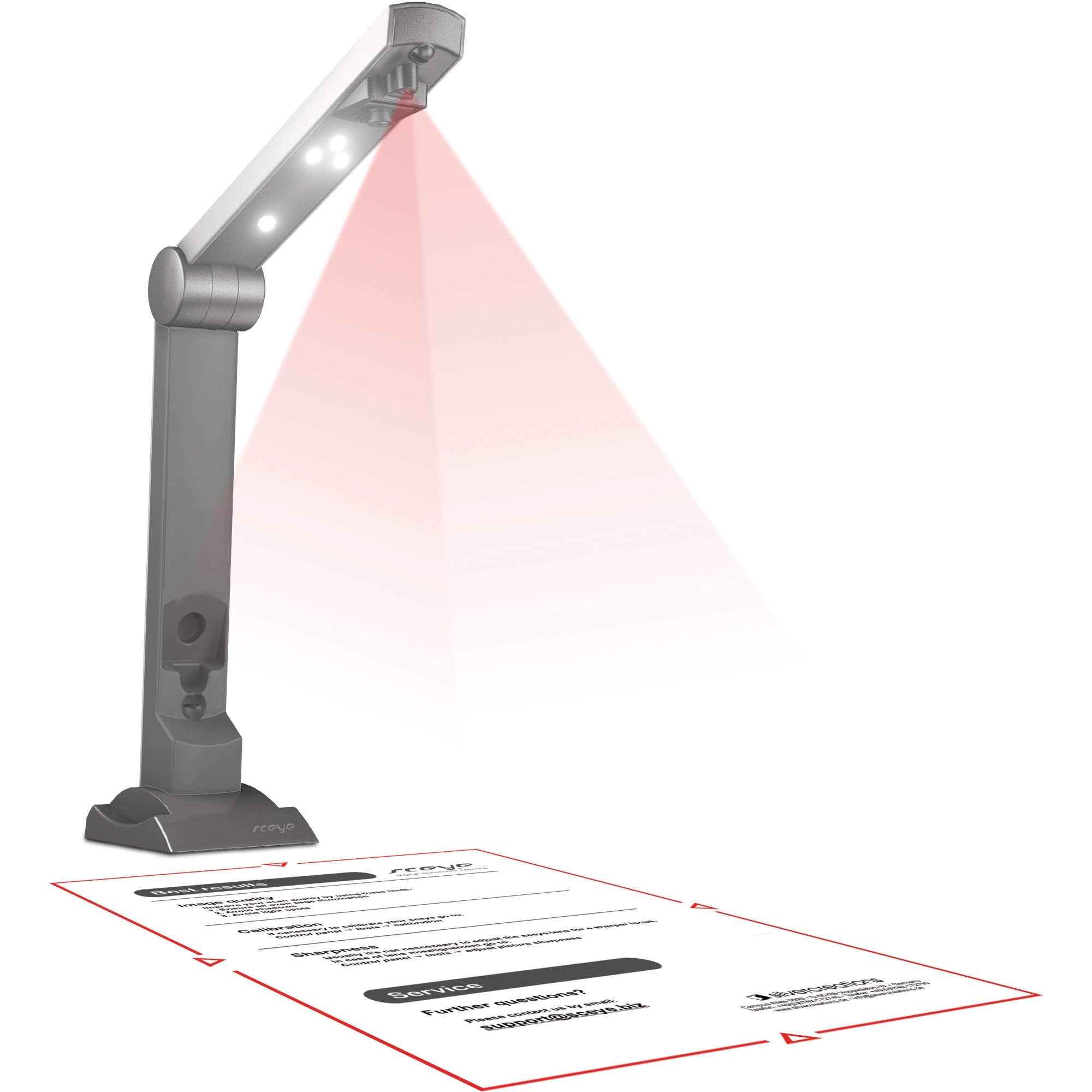 Kodak SceyeX A4 mit PRIMEflash, Scanner grau/silber