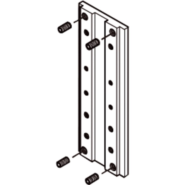 Befestigungssatz für Wandschienen, Befestigung/Montage