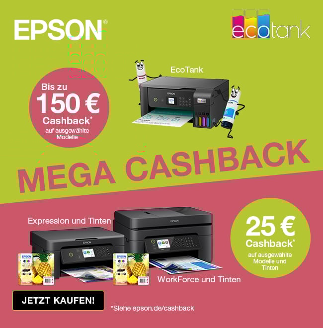 Epson Ecotank 50 Jahre – Cashback statt Konfetti