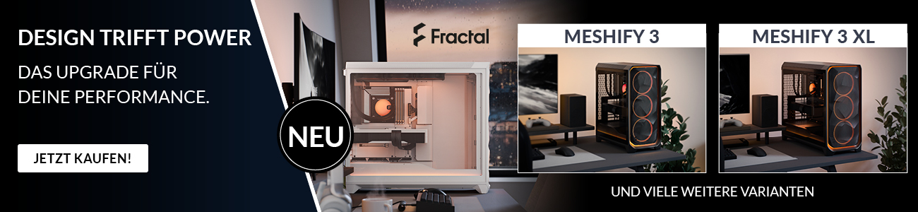 Fractal Design Meshify 3 und Meshify 3 XL
