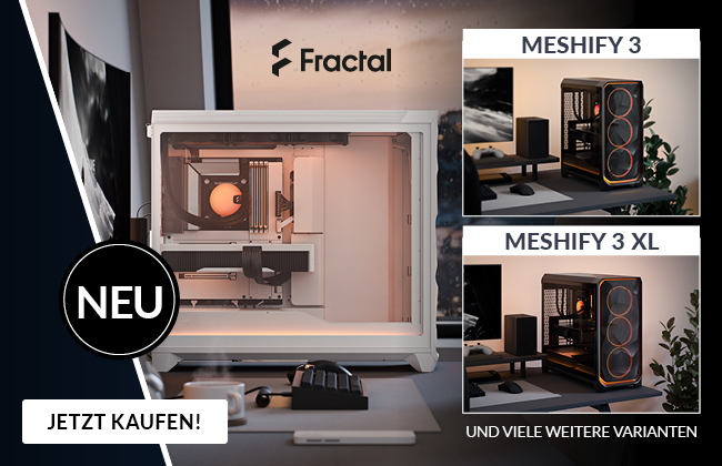Fractal Design Meshify 3 und Meshify 3 XL